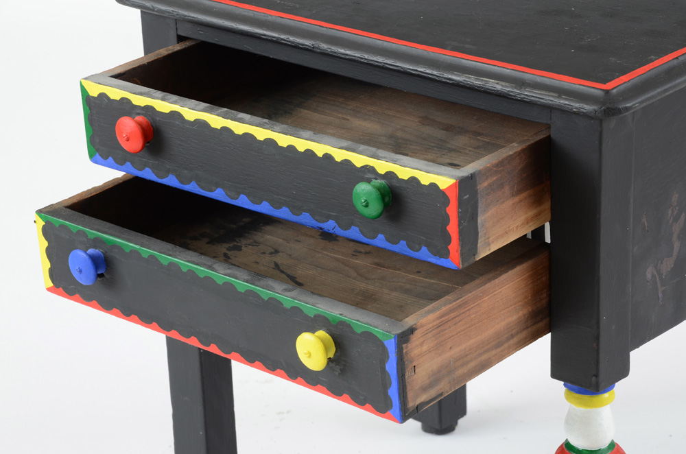 Vintage Hand-Painted Child's Nightstand