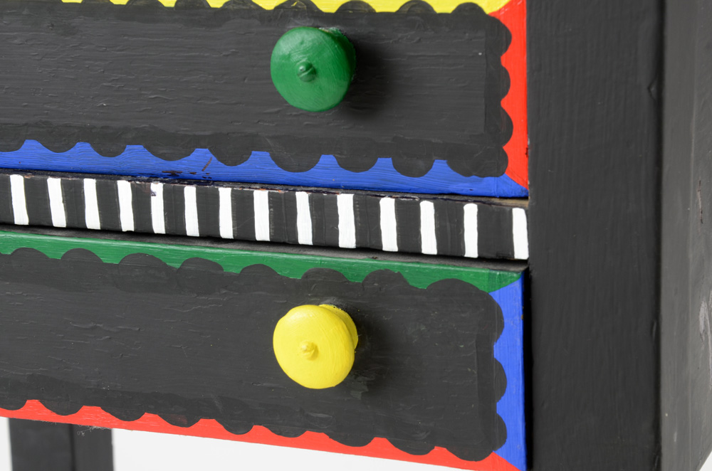 Vintage Hand-Painted Child's Nightstand