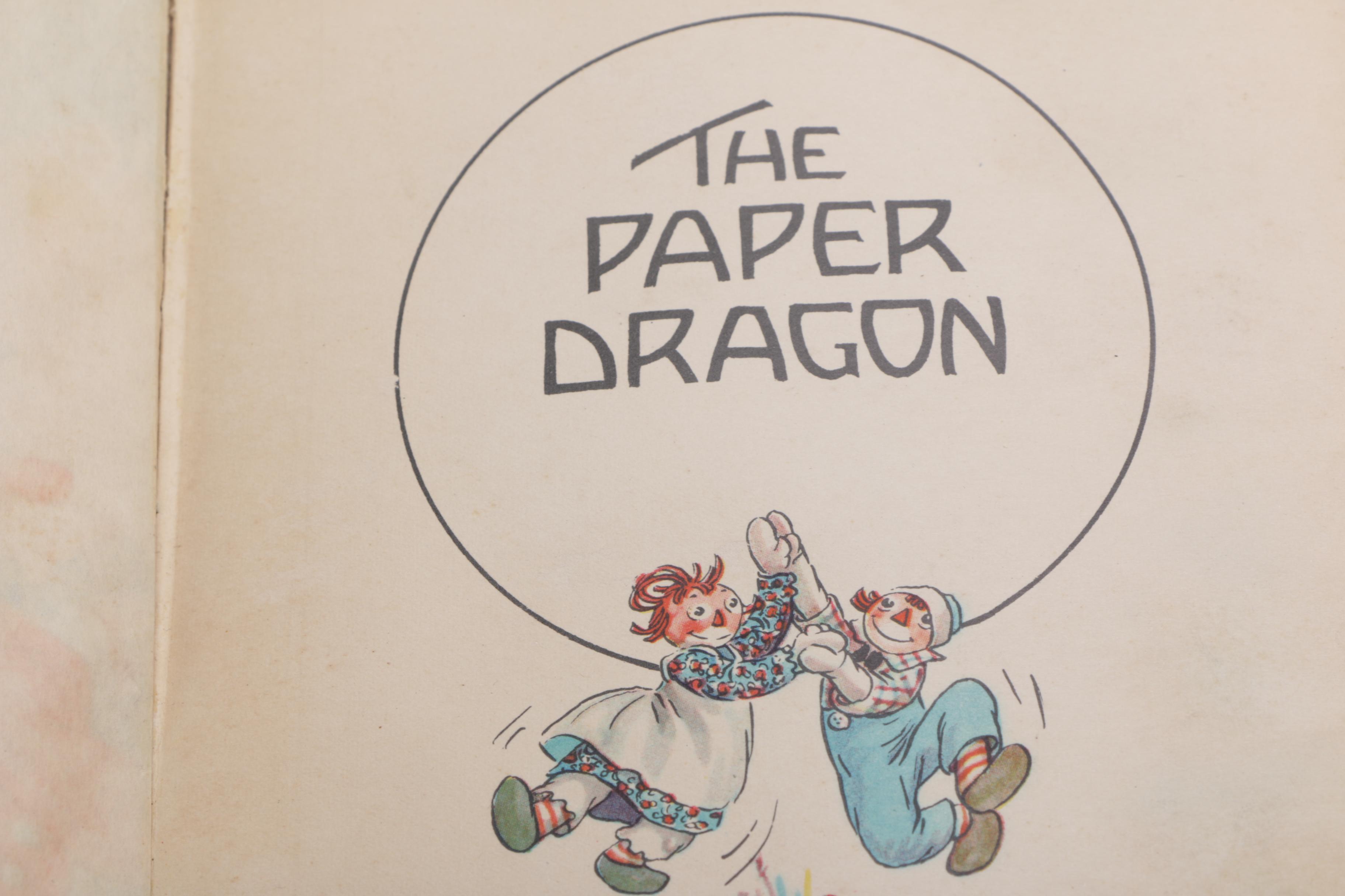 Signed "The Paper Dragon: A Raggedy Ann Adventure" by Johnny Gruelle