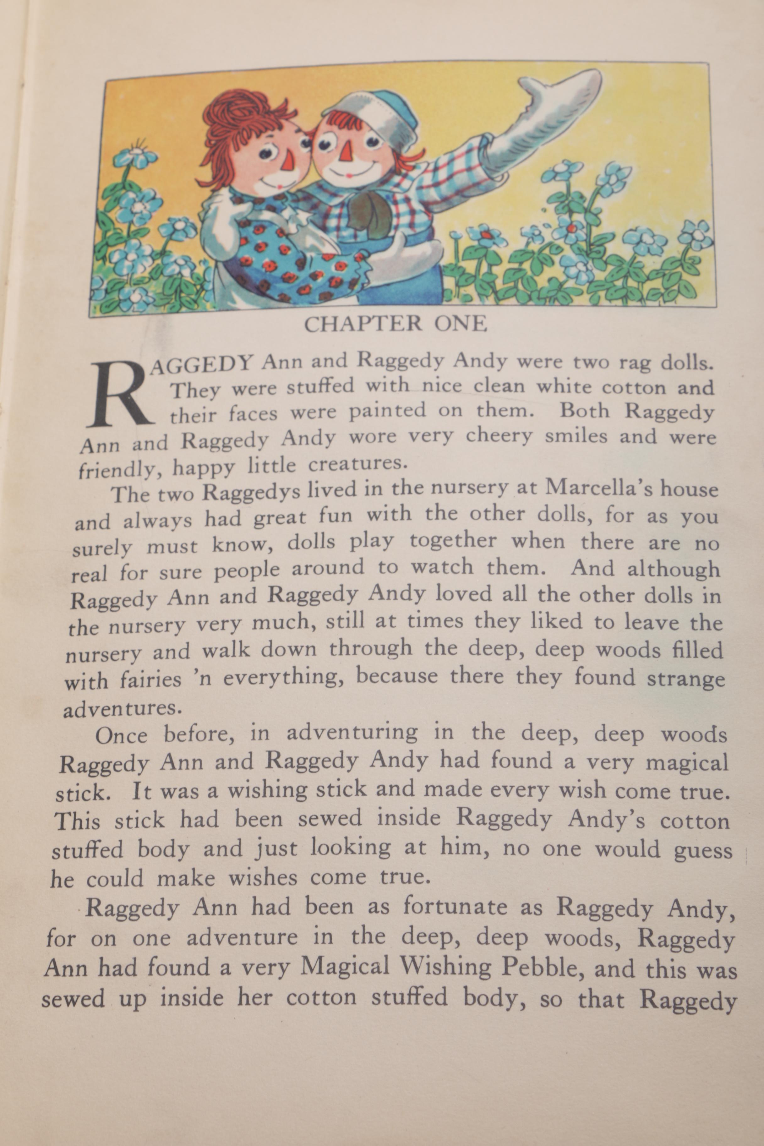 Signed "The Paper Dragon: A Raggedy Ann Adventure" by Johnny Gruelle