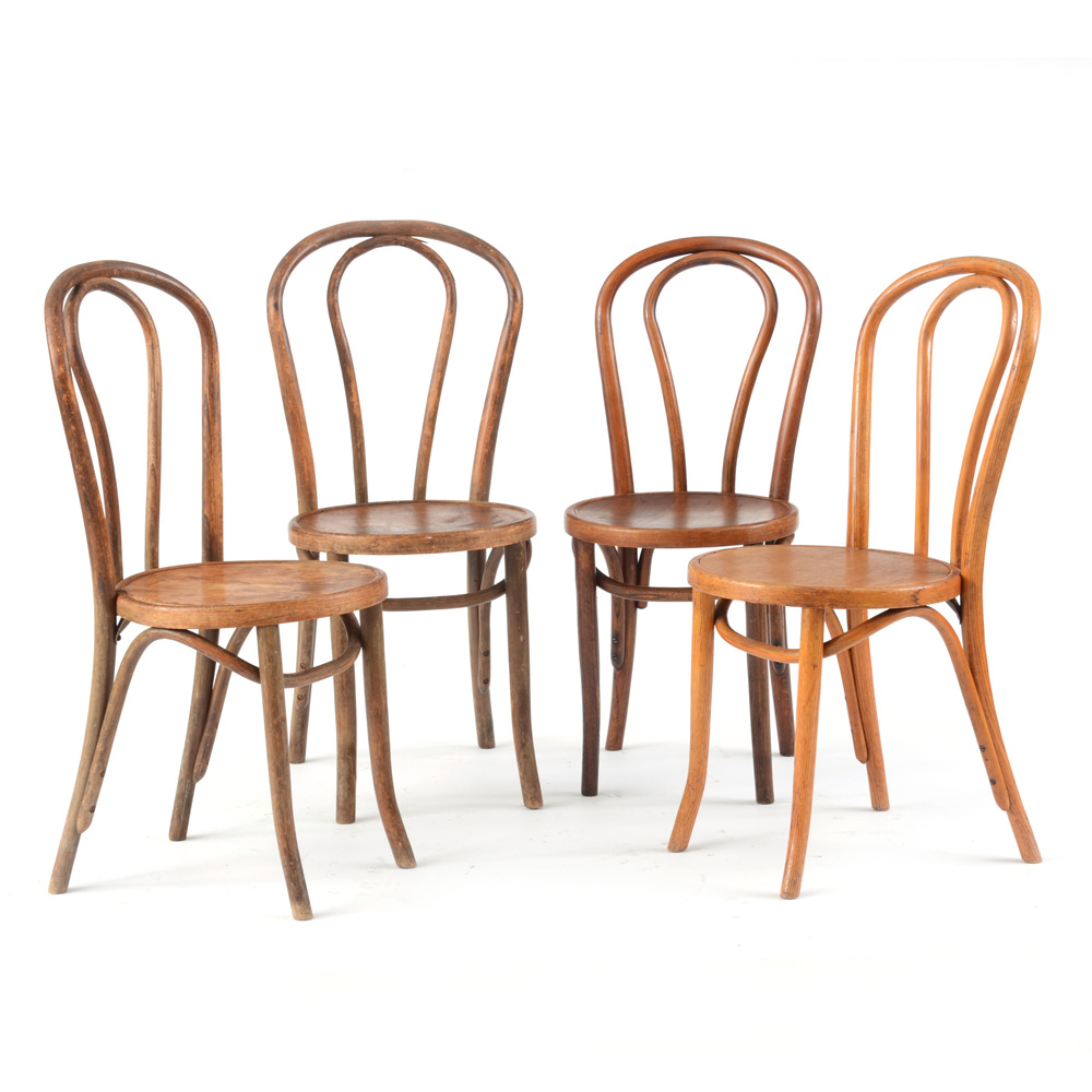 Vintage Michael Thonet Style Bentwood Side Chairs