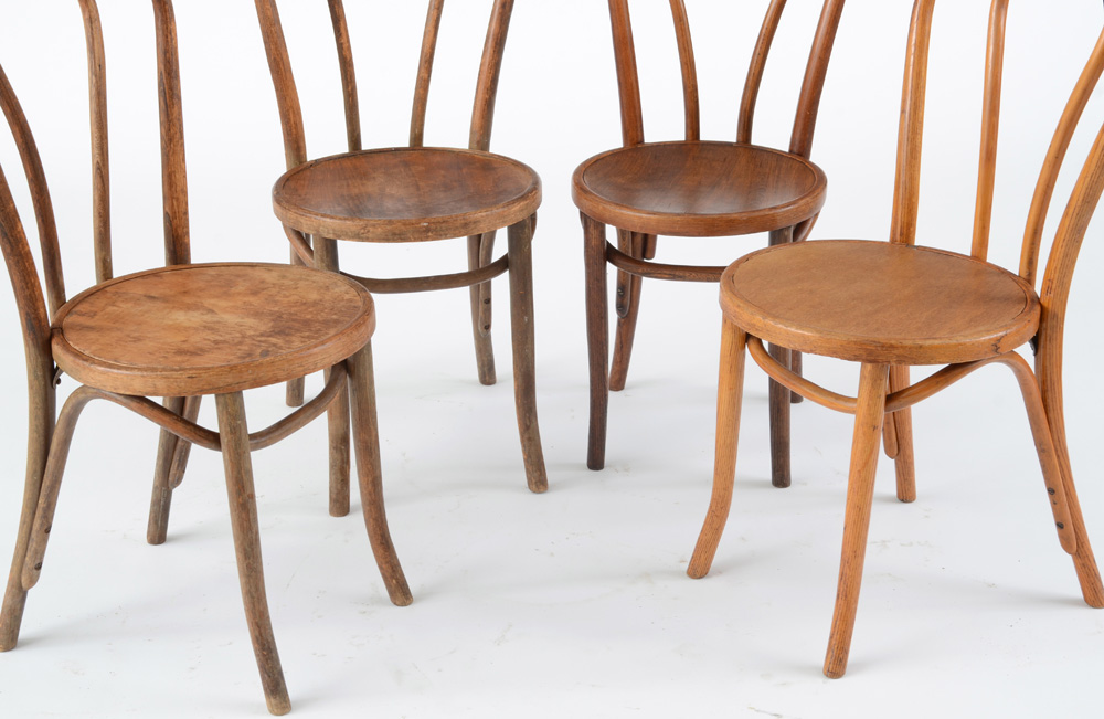 Vintage Michael Thonet Style Bentwood Side Chairs