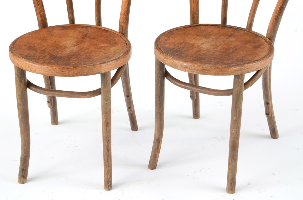 Vintage Michael Thonet Style Bentwood Side Chairs
