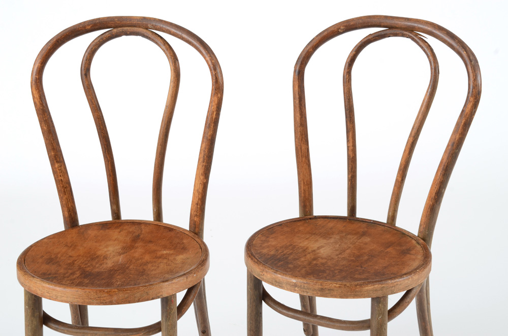 Vintage Michael Thonet Style Bentwood Side Chairs