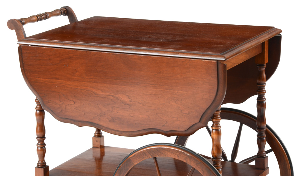 Drop Leaf Rolling Tea Table