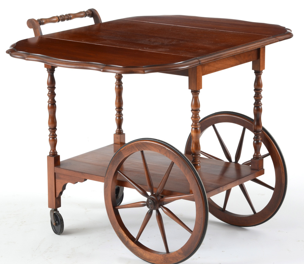 Drop Leaf Rolling Tea Table