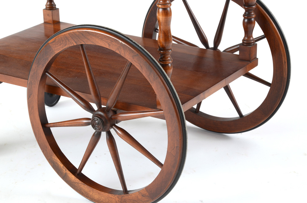 Drop Leaf Rolling Tea Table