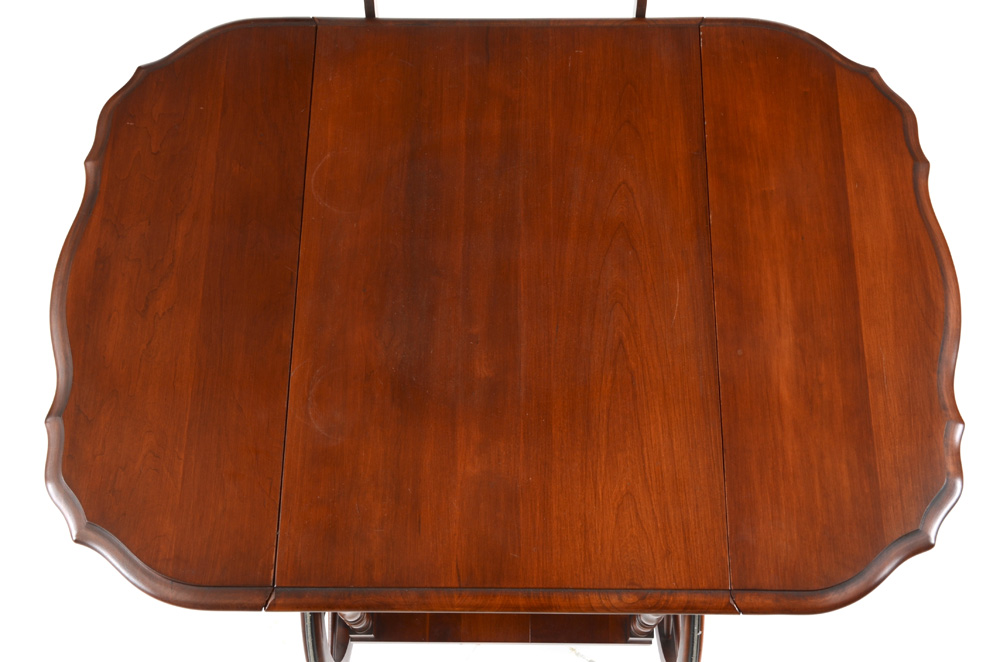 Drop Leaf Rolling Tea Table