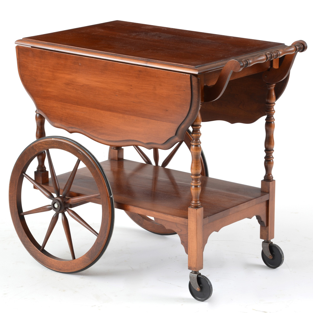 Drop Leaf Rolling Tea Table