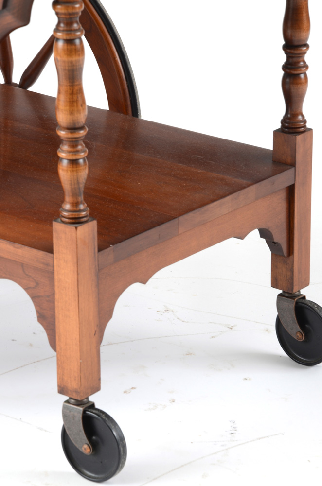 Drop Leaf Rolling Tea Table