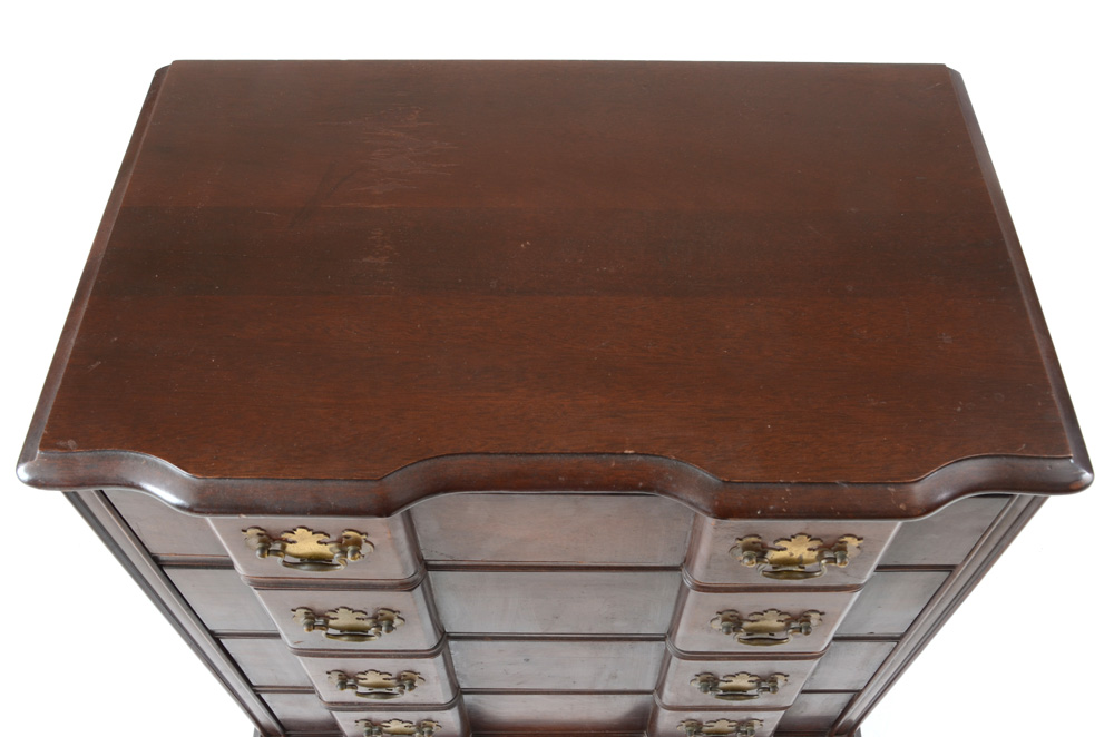 Diminutive Mahogany Block Front Chest of Drawers