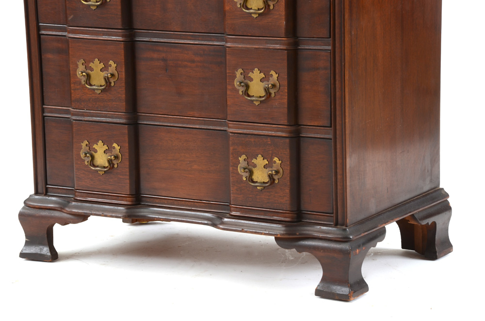 Diminutive Mahogany Block Front Chest of Drawers