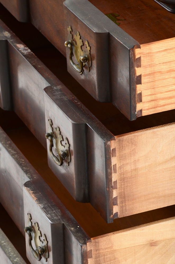 Diminutive Mahogany Block Front Chest of Drawers