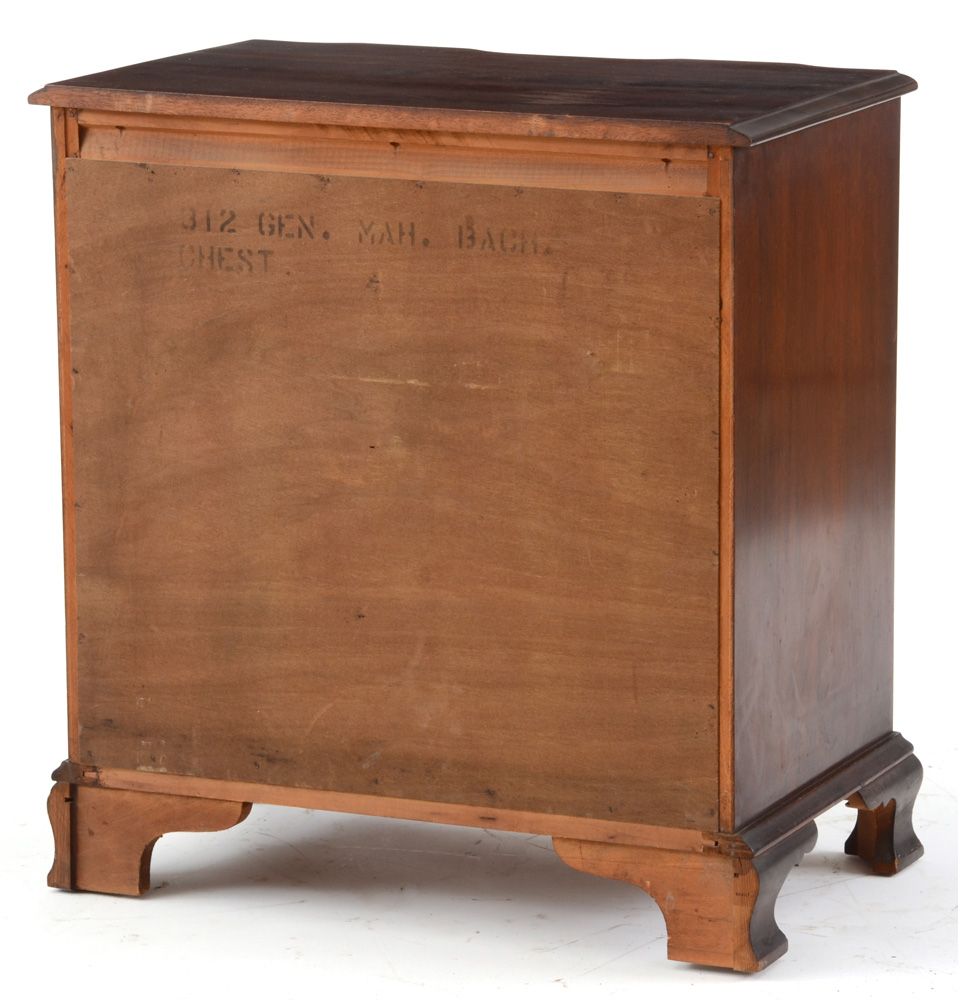 Diminutive Mahogany Block Front Chest of Drawers