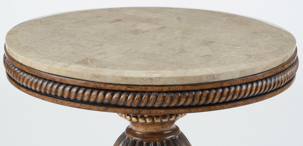 Victorian Marble Top Accent Table