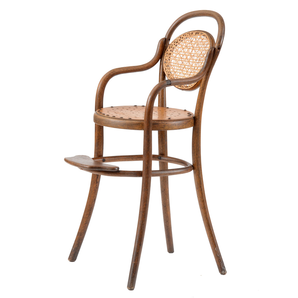 Antique Austrian Bentwood Youth Chair by Fischel