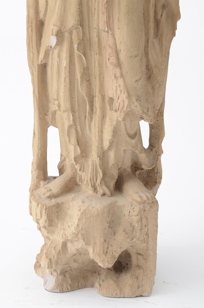 Standing Guanyin Earthenware Sculpture