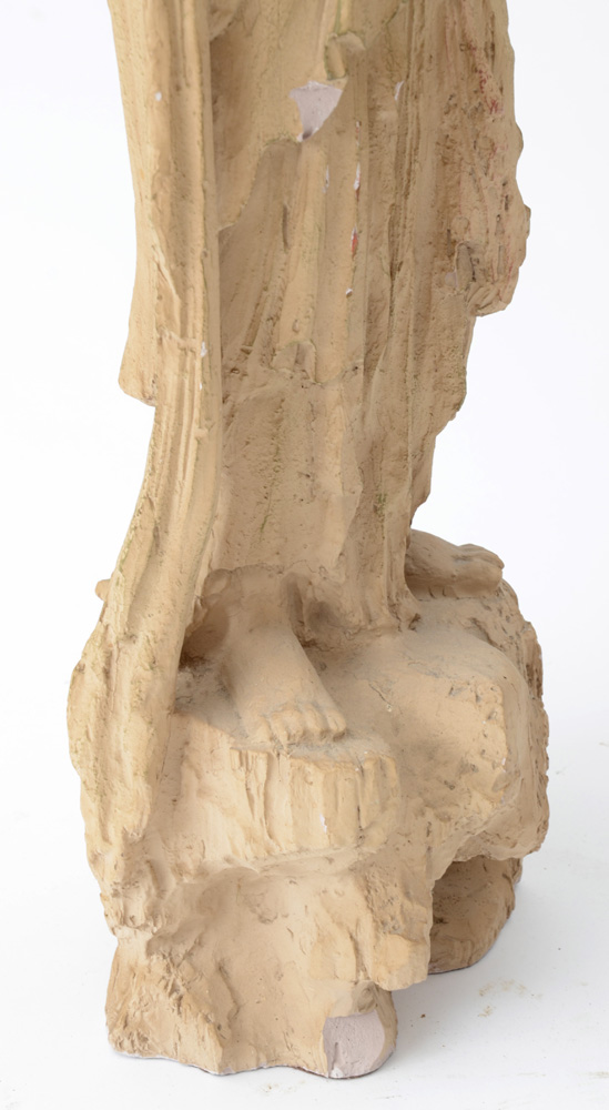 Standing Guanyin Earthenware Sculpture