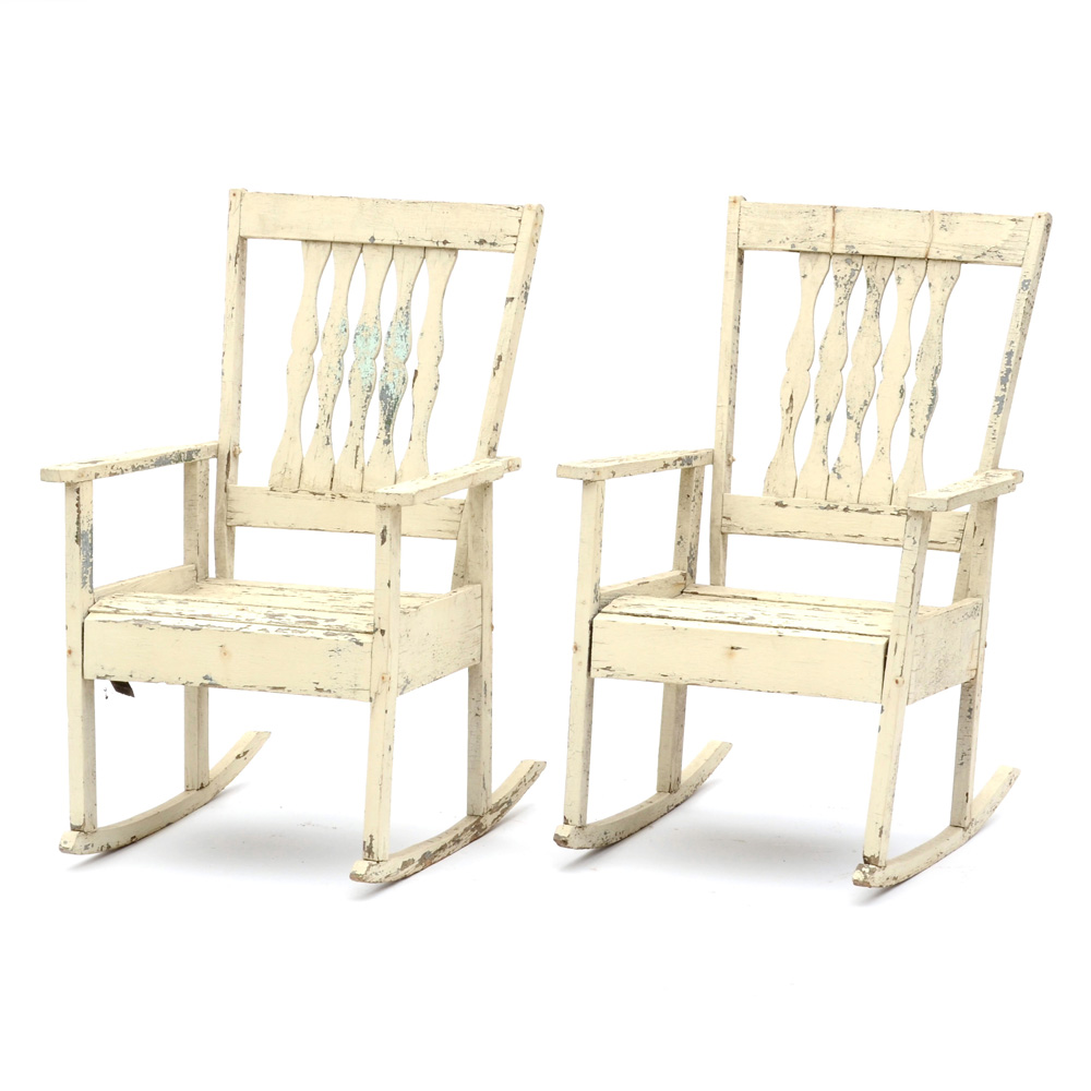 Pair of Vintage Rocking Chairs