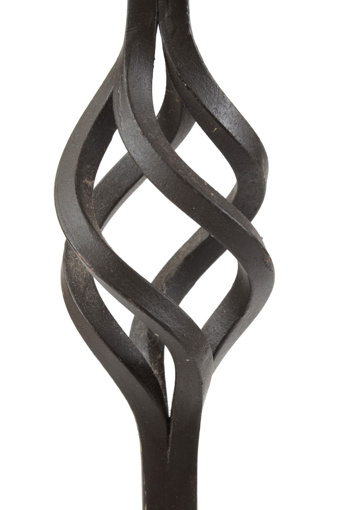 Two Wrought Iron Candlesticks