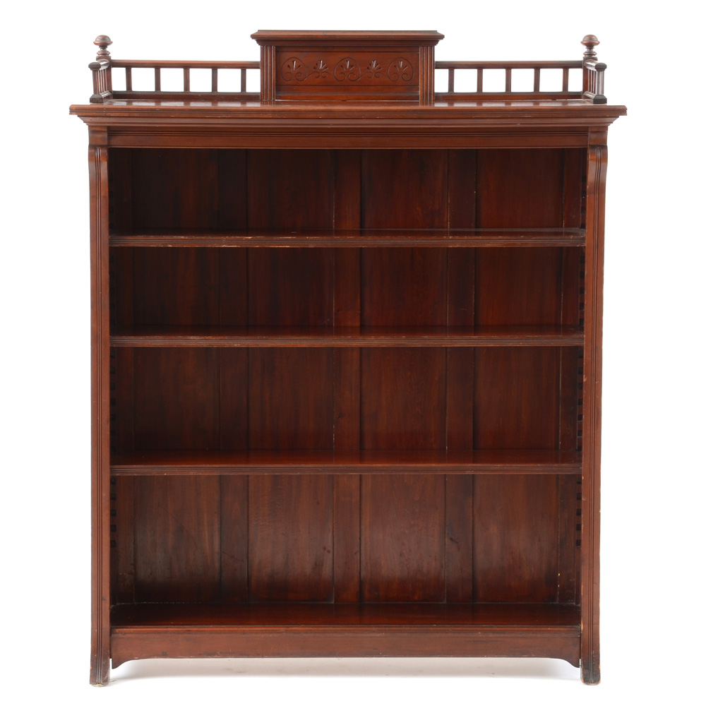Vintage Eastlake Walnut Bookcase