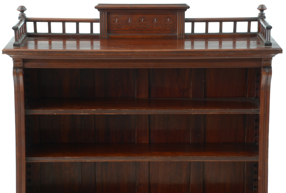 Vintage Eastlake Walnut Bookcase