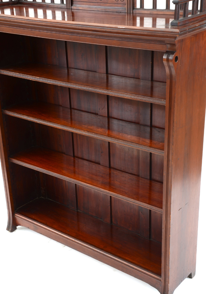 Vintage Eastlake Walnut Bookcase