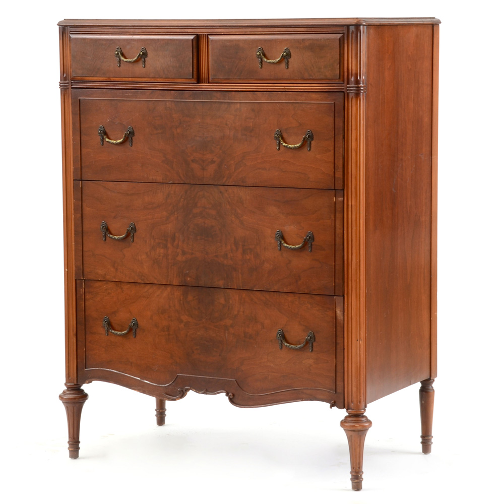 Vintage Walnut Chest of Drawers