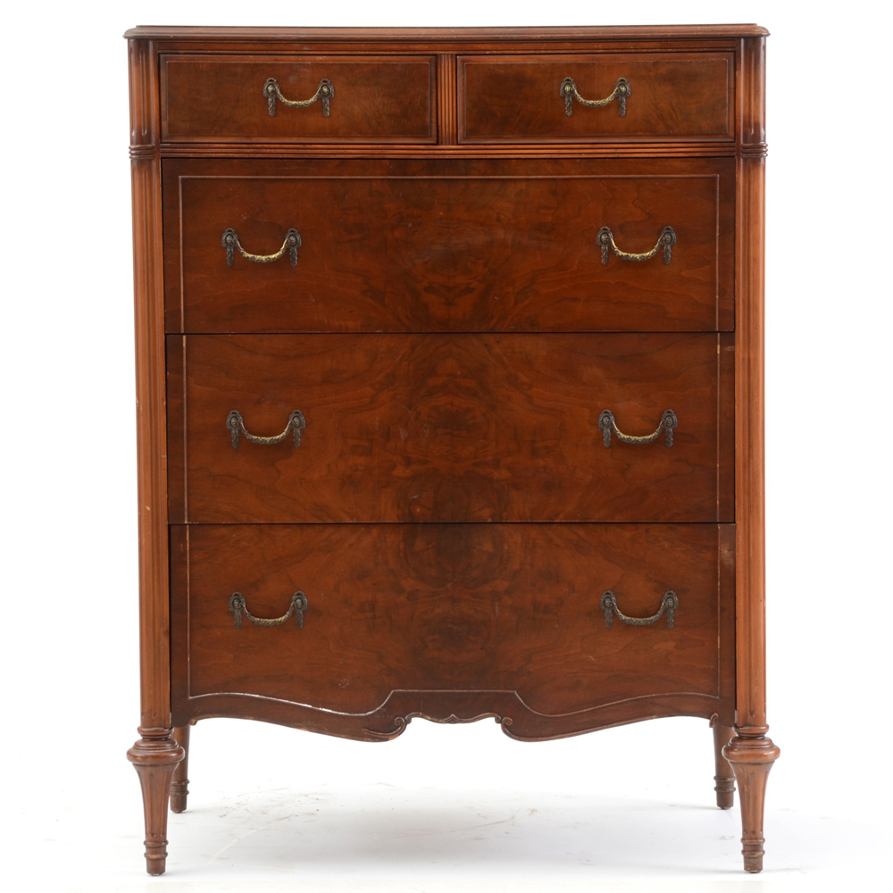 Vintage Walnut Chest of Drawers