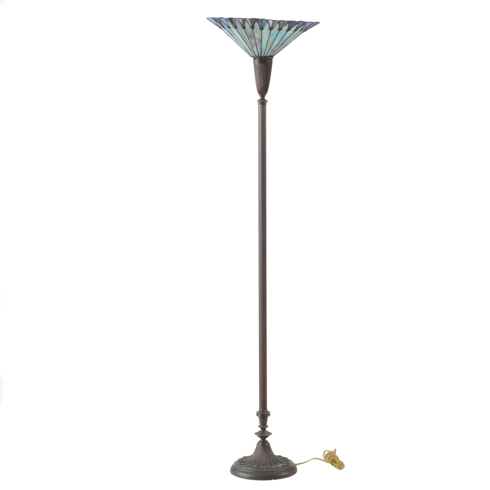Tiffany Style Torchiere Floor Lamp