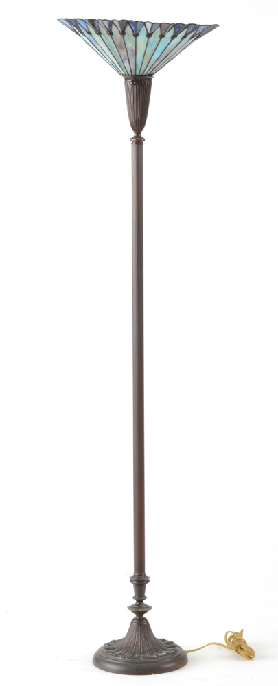 Tiffany Style Torchiere Floor Lamp