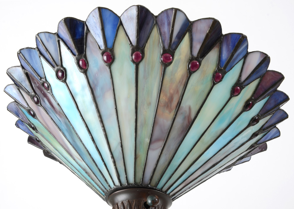 Tiffany Style Torchiere Floor Lamp