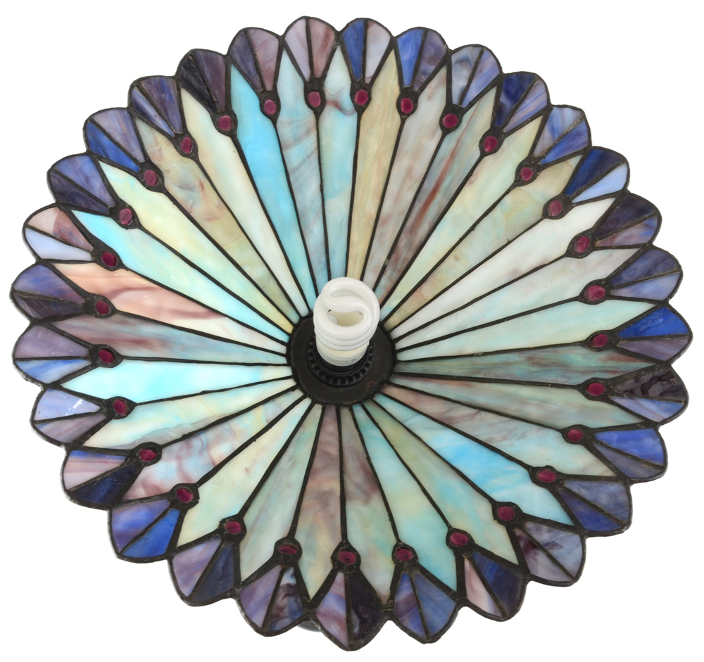 Tiffany Style Torchiere Floor Lamp