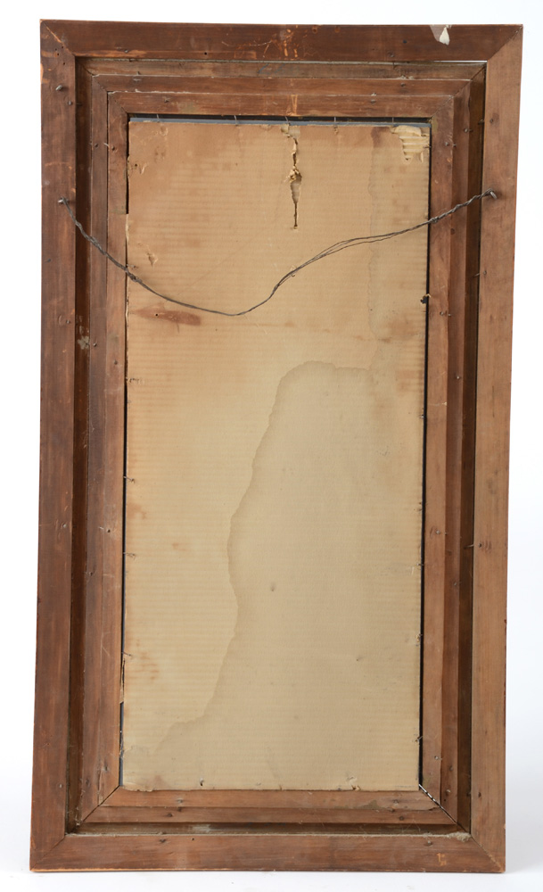 Vintage Oak and Gilt Wall Mirror