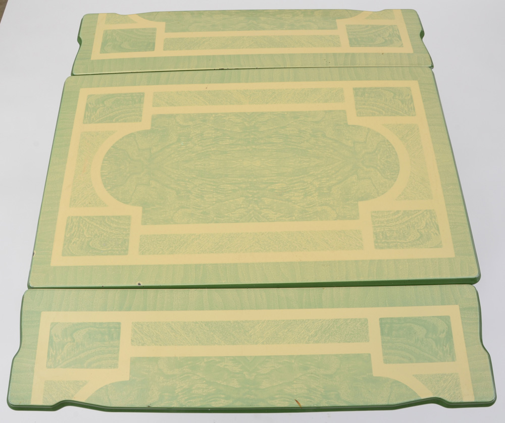 Vintage Enamel Top Table