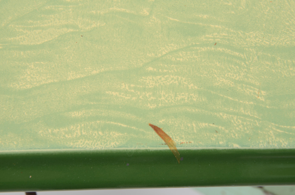 Vintage Enamel Top Table