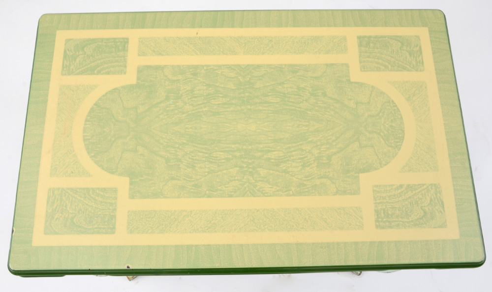 Vintage Enamel Top Table