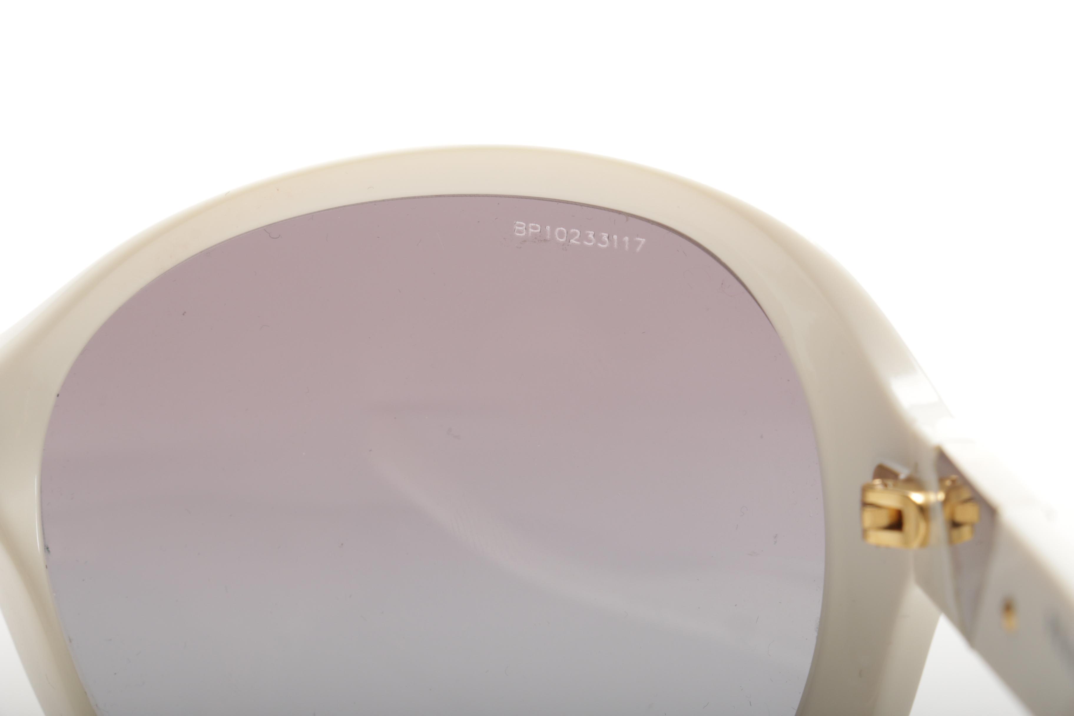 Prada White Sunglasses and Case