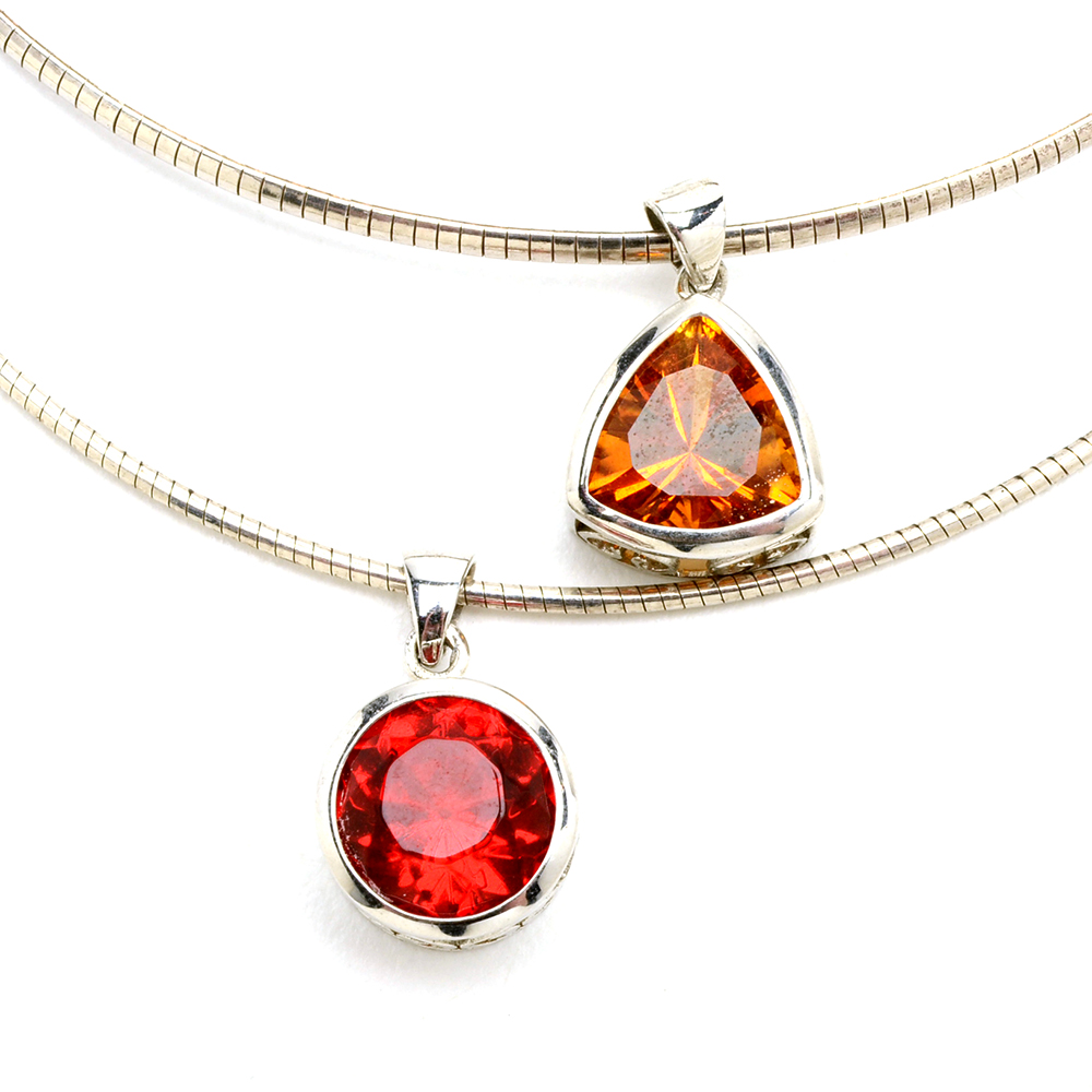 Sterling Silver, Citrine and Tanzanite Rings and Necklaces