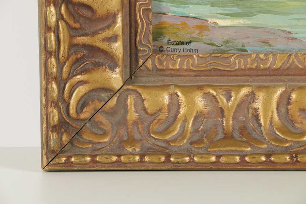 Claude Curry Bohm Oil Painting on Board Seascape