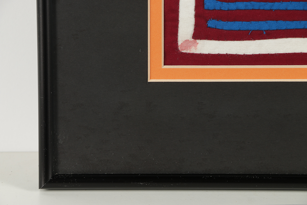 Mola Style Textile Art with Aquatic Motif