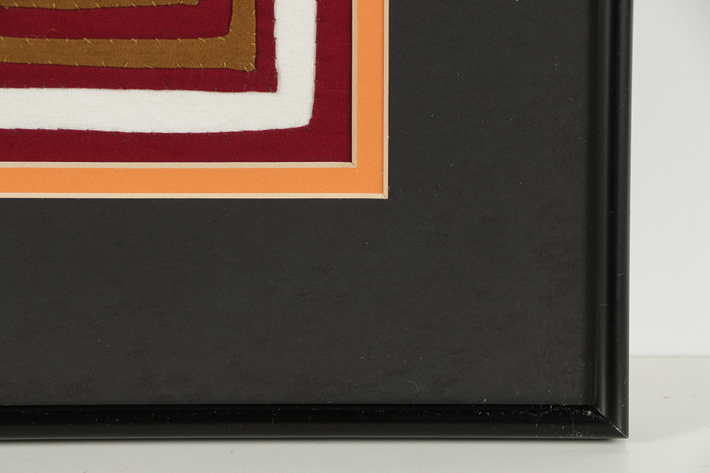 Mola Style Textile Art with Aquatic Motif