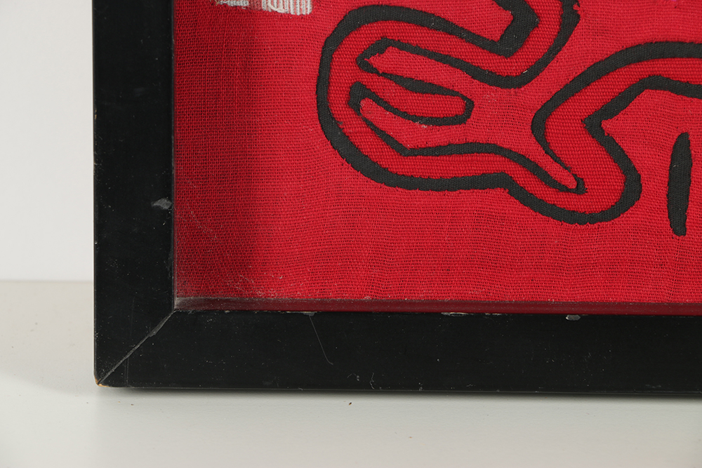 Mola Style Textile Art with Avian Motif