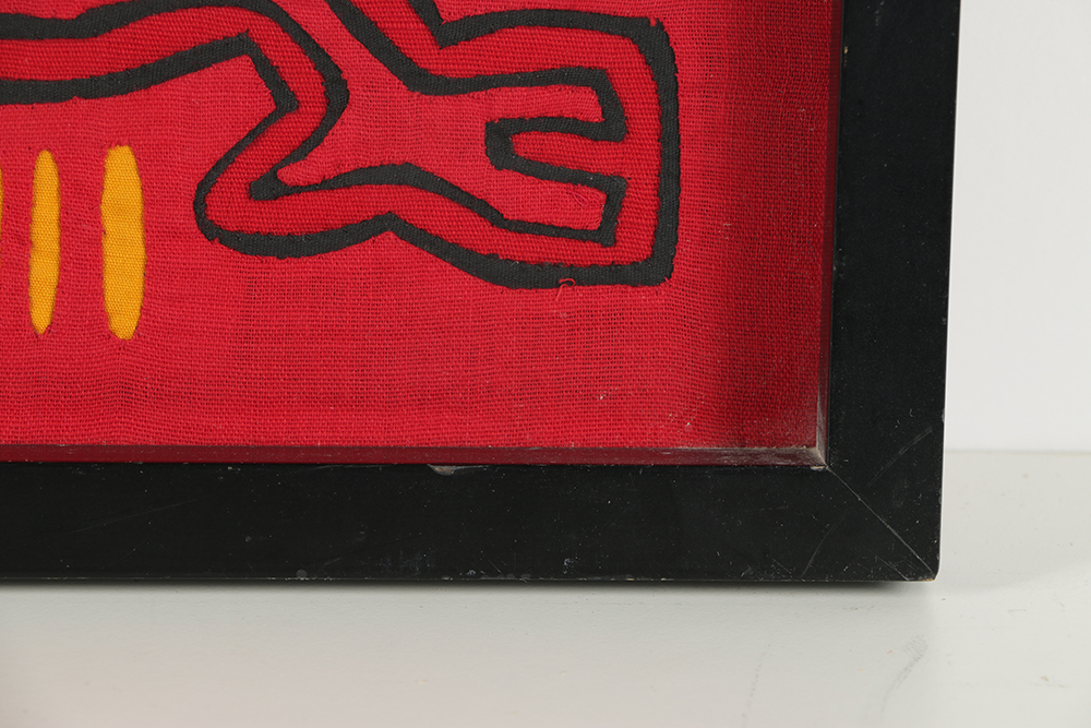 Mola Style Textile Art with Avian Motif