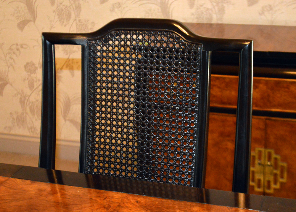 Century Furniture Asian Inspired Dining Table and Six Chairs