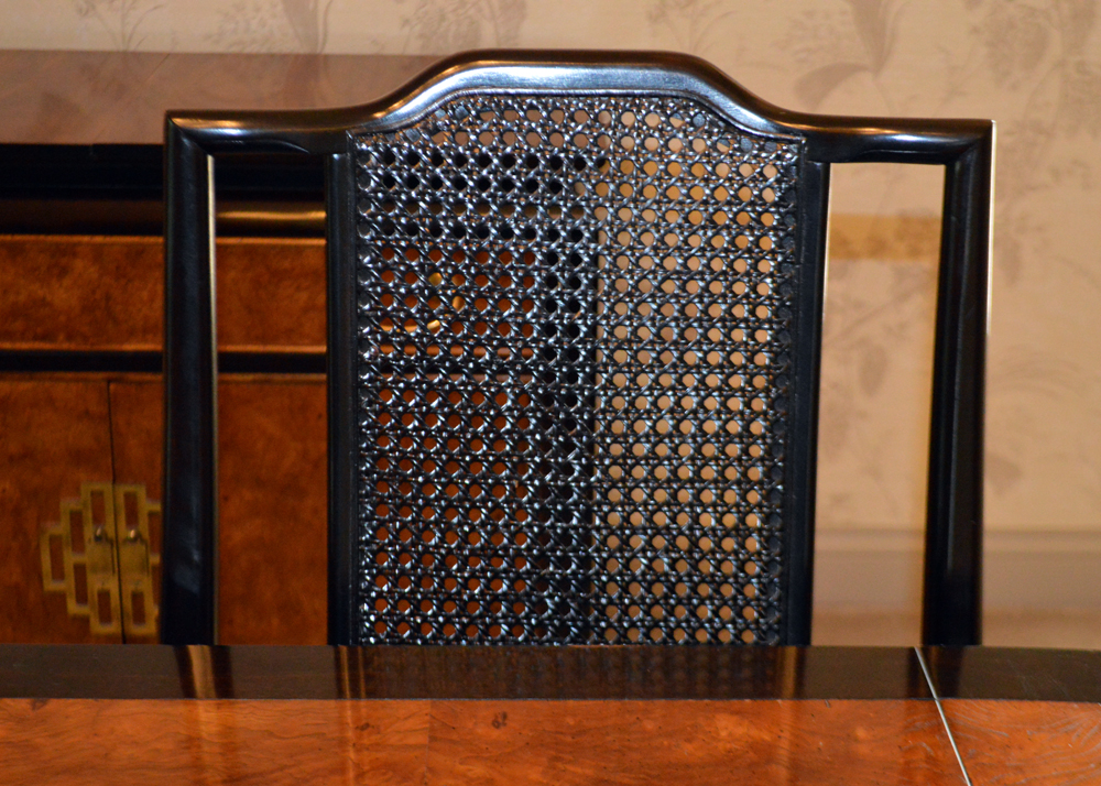 Century Furniture Asian Inspired Dining Table and Six Chairs