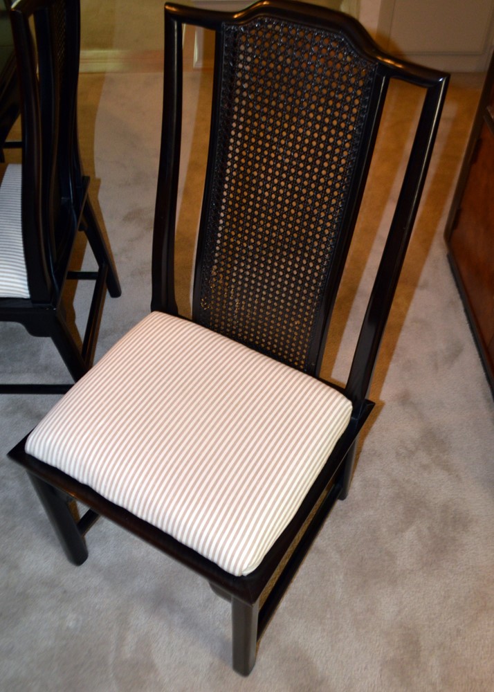 Century Furniture Asian Inspired Dining Table and Six Chairs