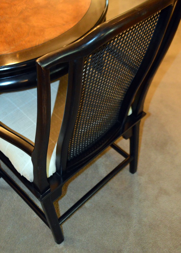 Century Furniture Asian Inspired Dining Table and Six Chairs