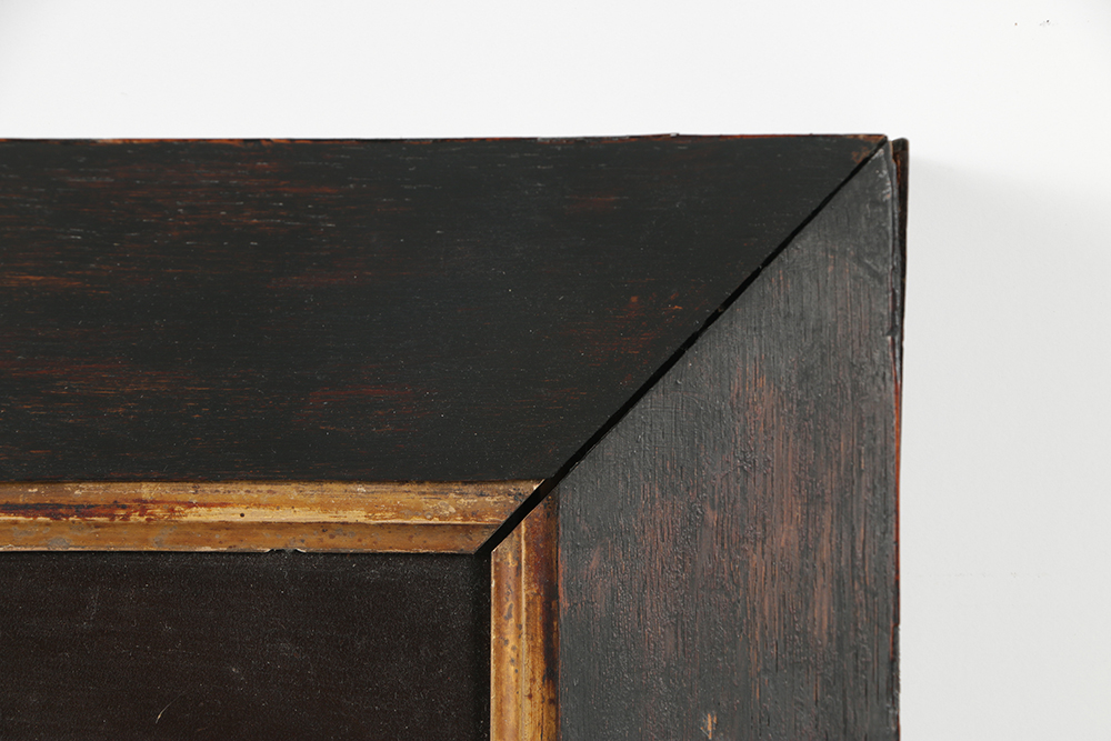 19th-Century Oil Painting on Board Portrait of a Man