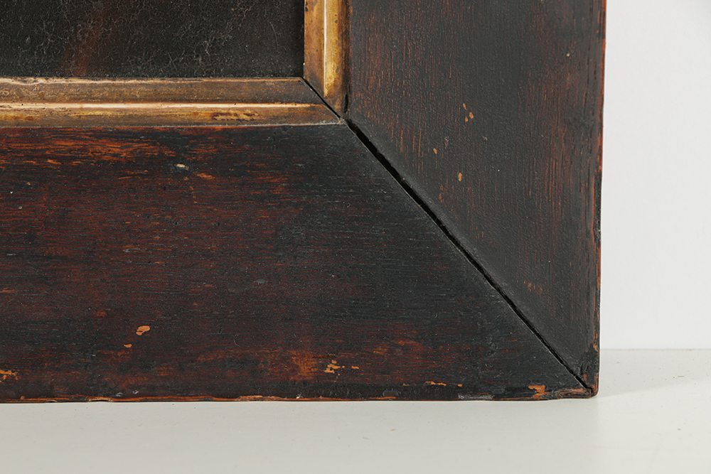 19th-Century Oil Painting on Board Portrait of a Man